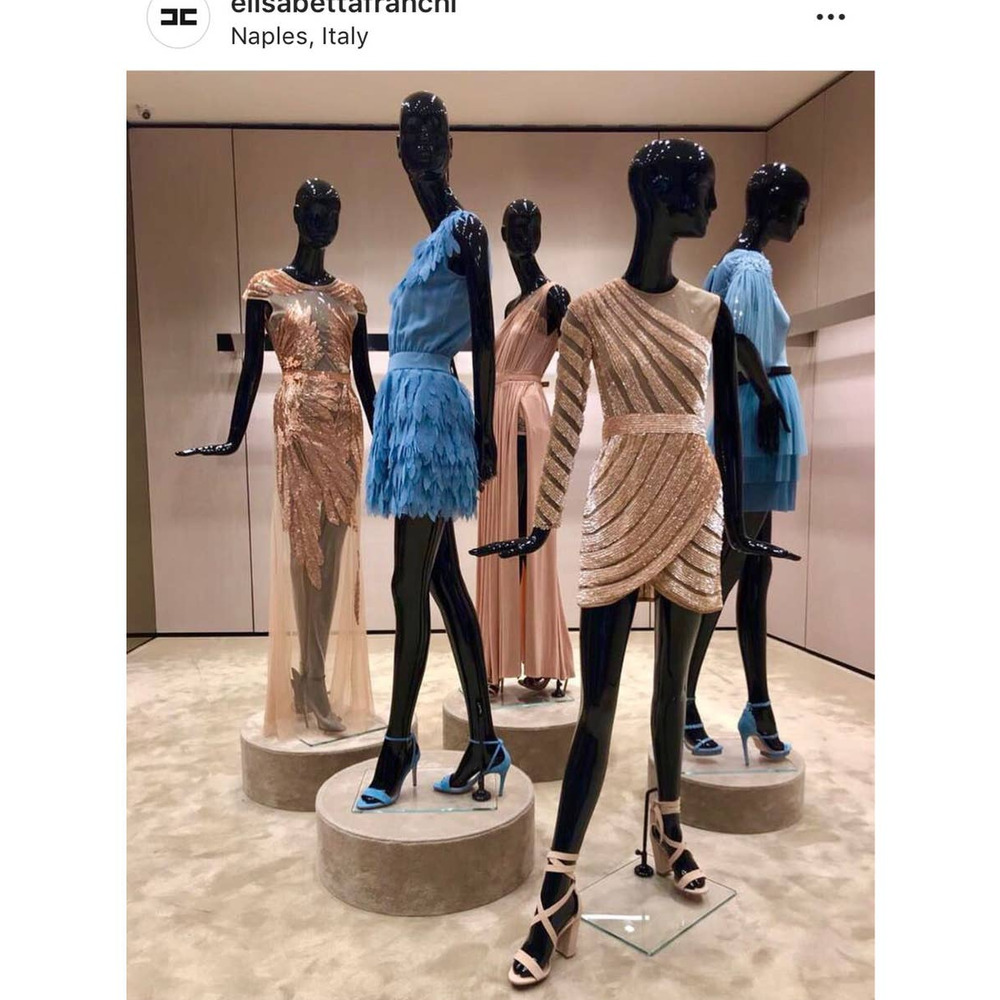 COPY - NEW elisabetta franchi one shoulder sequin dress